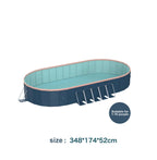 3.65m PVC Folding Pool - Outdoor Swimming Pool for Patio, Beach & Garden - Durable, Non-Inflatable, Easy Setup & Storage