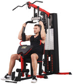 Fitvids LX750 Home Gym System Workout Station with 330 Lbs of Resistance, 122.5 Lbs Weight Stack, One Station, Comes with Installation Instruction Video, Ships in 5 Boxes