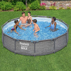 Bestway Steel Pro MAX 12' x 30" Above Ground Outdoor Swimming Pool Set