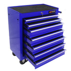 7-Drawer Metal Rolling Tool Chest with Wheels, Tool Storage Cabinet with Locking System, Toolbox with Wheels for Garage, Warehouse, Workshop, Repair Shop, Red