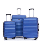 Tripcomp Hardside Luggage Set 3-Piece Set (21/25/29) Lightweight Suitcase 4-Wheeled Suitcase Set(Purple)
