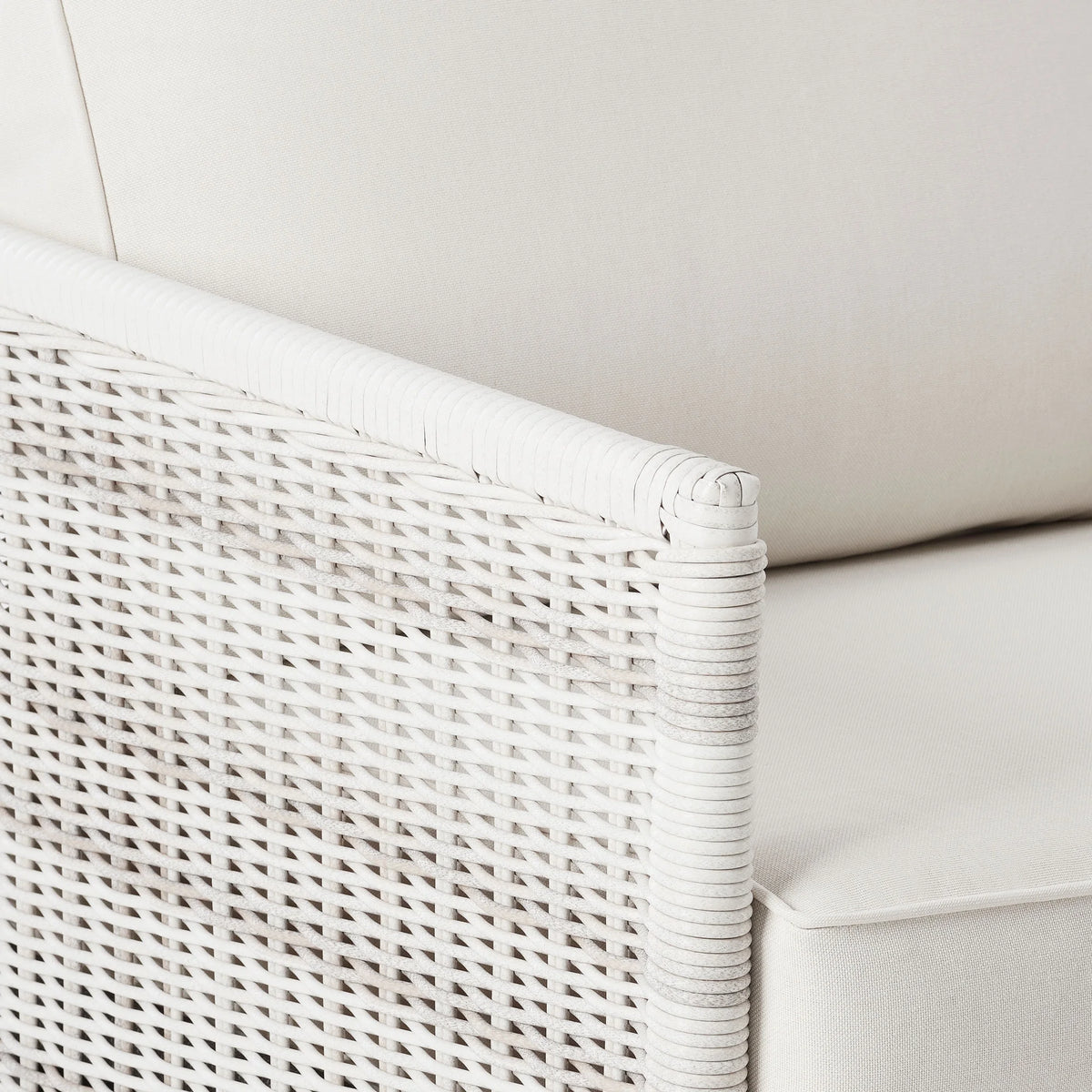 Better Homes & Gardens Paige Outdoor Wicker Stationary Lounge Chairs, Set of 2, White