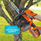 BLACK+DECKER 40V MAX Cordless Chainsaw, 12-Inch, Battery and Charger Included
