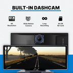 Car Tablet Pro Max 2025 Model, 10.26" HD Touch Carplay & Android Auto Screen, 4K Dash Cam Dual Camera with Voice Control, Mirror Link, Bluetooth, GPS Navigation, 1080p Backup Camera 64/128G