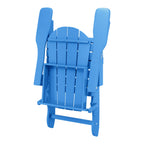 Westintrends Outdoor Folding HDPE Adirondack Chair, Patio Seat, Weather Resistant, Dark Brown