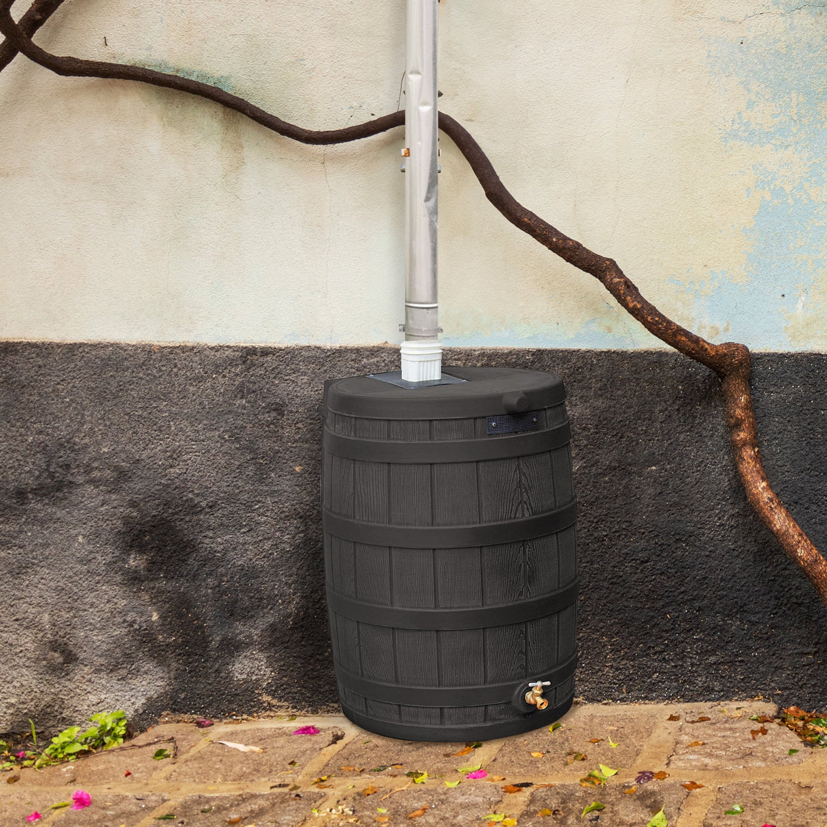 Good Ideas Rain Wizard Rain Storage Collection Rain Barrel 50-Gallon