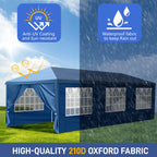 Ktaxon 10'X30'  Pop up Wedding Party Tent Foldable Gazebo W/8 Sidewalls Canopy White