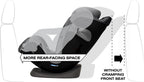 Cybex Eternis S. All-in-One Convertible Car Seat. 12-Position Height-Adjustable Reclining Headrest. Side Impact Protection. Manhattan Grey. 120 lb (Non- Sensorsafe)