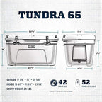 YETI Tundra 65 Cooler, Aquifer Blue