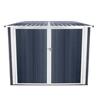 6.3' x 6.1' Outdoor Storage Shed Clearance, Metal Outdoor Storage Cabinet with Double Lockable Doors, Waterproof Tool Shed, Stores 4 Bikes, Backyard Shed for Garden, Patio, Lawn