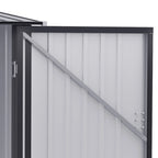 Outsunny 4.6' x 9' Metal Outdoor Storage Shed, Garden Utility Tool House with Double Lockable Doors for Backyard, Patio, Lawn, Garage, White