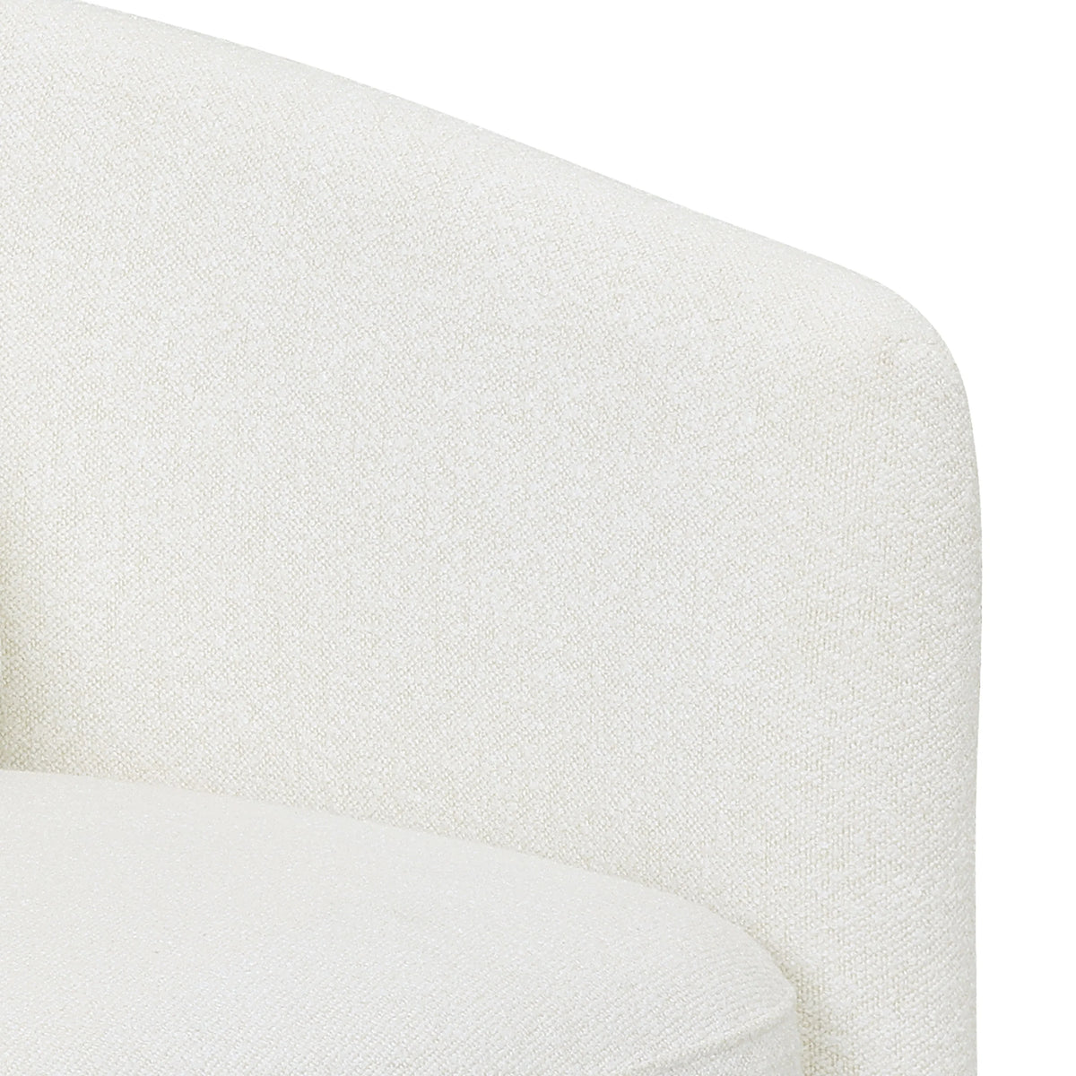 Beautiful Drew Accent Chair by Drew Barrymore, Cream Boucle
