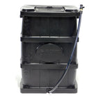FCMP Outdoor WG4000-GRY Home Outdoor Wood Grain Rain Water Catcher Barrel