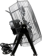 TPI 1-Phase, 120V 12" Industrial Floor Fan 1/12 HP