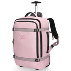 Hynes Eagle 22" Hybrid Carry-On Luggage, Softside Rolling Backpack, Grey