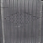 Emma + Oliver Indoor/Outdoor Stacking Rattan Restaurant Patio Chairs, Set of 2, Gray