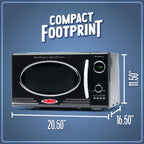 Nostalgia Retro 0.9 Cu. ft. 800-Watt Countertop Microwave Oven, Aqua