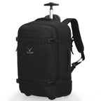 Hynes Eagle 22" Hybrid Carry-On Luggage, Softside Rolling Backpack, Grey