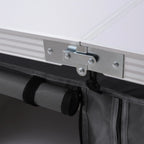 Folding Camping Table Portable Aluminum Camping Table Height Adjustable Camping Cook Station for Indoor Outdoor