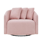 Beautiful Drew Accent Chair by Drew Barrymore, Cream Boucle