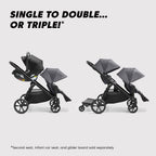 Baby Jogger City Select 2 Single-to-Double Modular Stroller. Peacoat Blue