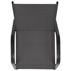 Flash Furniture 5 Pack Brazos Series Brown Outdoor Stack Chair with Flex Comfort Material and Metal Frame