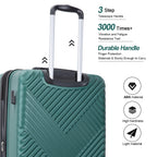 10 Piece Luggage Set Lightweight Suitcase Set with 7PCS Organizer Bags Suitcase with TSA Lock Spinner Wheels(Black)