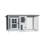 Chicken Coop with Run Wooden Cage,Outdoor Indoor Chicken Rabbit Small Animal House