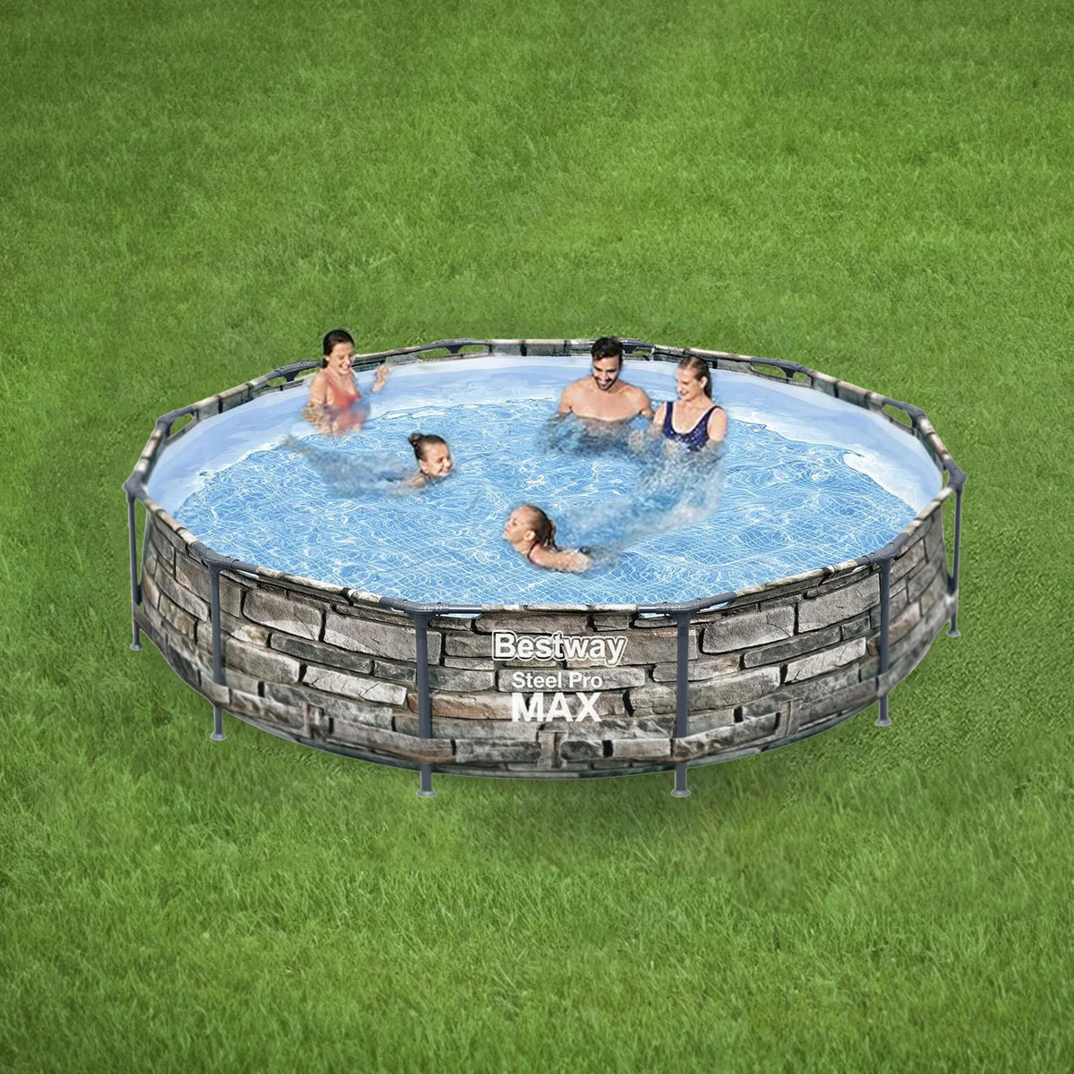 Bestway Steel Pro MAX 12' x 30" Above Ground Outdoor Swimming Pool Set