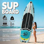 MSEASFREE Inflatable Paddle Board Stand up Paddle Board with Premium SUP Accessories