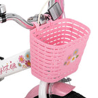 JOYSTAR Little Daisy 14 Inch Kids Bike for 3 4 5 Years Girls with Handbrake Children Princess Bicycle with Training Wheels Basket Streamer Toddler Cycle Bikes Blue