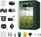 VIVOSUN GIY Smart Grow Tent System 2x2, WiFi-Integrated Grow Tent Kit, with Automate Ventilation and Circulation, Schedule Full Spectrum 100W LED Grow Light, and GrowHub E42A Controller