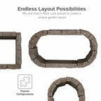RTS Home Accents Rock Lock Raised Garden Bed Straight Rock (Pack of 2)