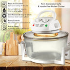 Nutrichef Halogen Oven Air-fryer/infrared Convection Cooker