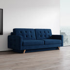 Meble Furniture Vegas Queen Sofa Bed with Storage, Multiple Colors