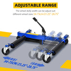 DURHAND 4 Wheel Dolly Portable for Lifting Vehicles, 1465 lbs Weight Capacity