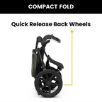 Jeep TurboGlyde Jogging Stroller by Delta Children, Black