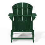 Westintrends Outdoor Folding HDPE Adirondack Chair, Patio Seat, Weather Resistant, Dark Brown