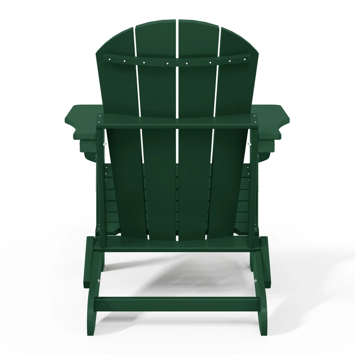 Westintrends Outdoor Folding HDPE Adirondack Chair, Patio Seat, Weather Resistant, Dark Brown