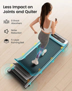 UREVO Walking Pad Under Desks Treadmill, 2.25HP 265lb Capacity for Office Home with Remote Control