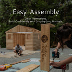 Outdoor Living Today 6x4 Western Red Cedar Space Master Shed Double Door with Cedar Roof