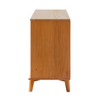 Walker Edison Sonoma 6-Drawer Solid Wood Caramel Dresser