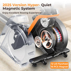 YOSUDA Magnetic Rowing Machine 350 LB Weight Capacity - Foldable Rower for Home Use with Bluetooth, App Supported, Tablet Holder and Comfortable Seat Cushion
