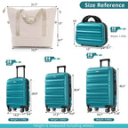 Hardshell ABS Luggage Set - Lightweight & Durable Suitcases with Dual Spinner Wheels