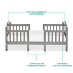 Dream On Me Portland 3 in 1 convertible Toddler Bed, Steel Grey