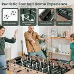 Costway 54" Foosball Table with 2 Balls & 26 Players 2 Bead Style Scorers for Game Rooms