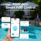 Aiper Surfer M1 Automatic Pool Skimmer Robotic Surface Cleaner with App Control & Solar Powered