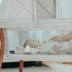 Chicco LullaGo Anywhere LE Portable Bedside Bassinet with Removable Canopy - Serene (Beige). New
