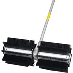 Power Snow Sweeper Brush Machine, 52cc Gasoline Walk-Behind Power Broom for Artificial Lawn Dirt Debris, 24" X 9" Brush, EPA Approved