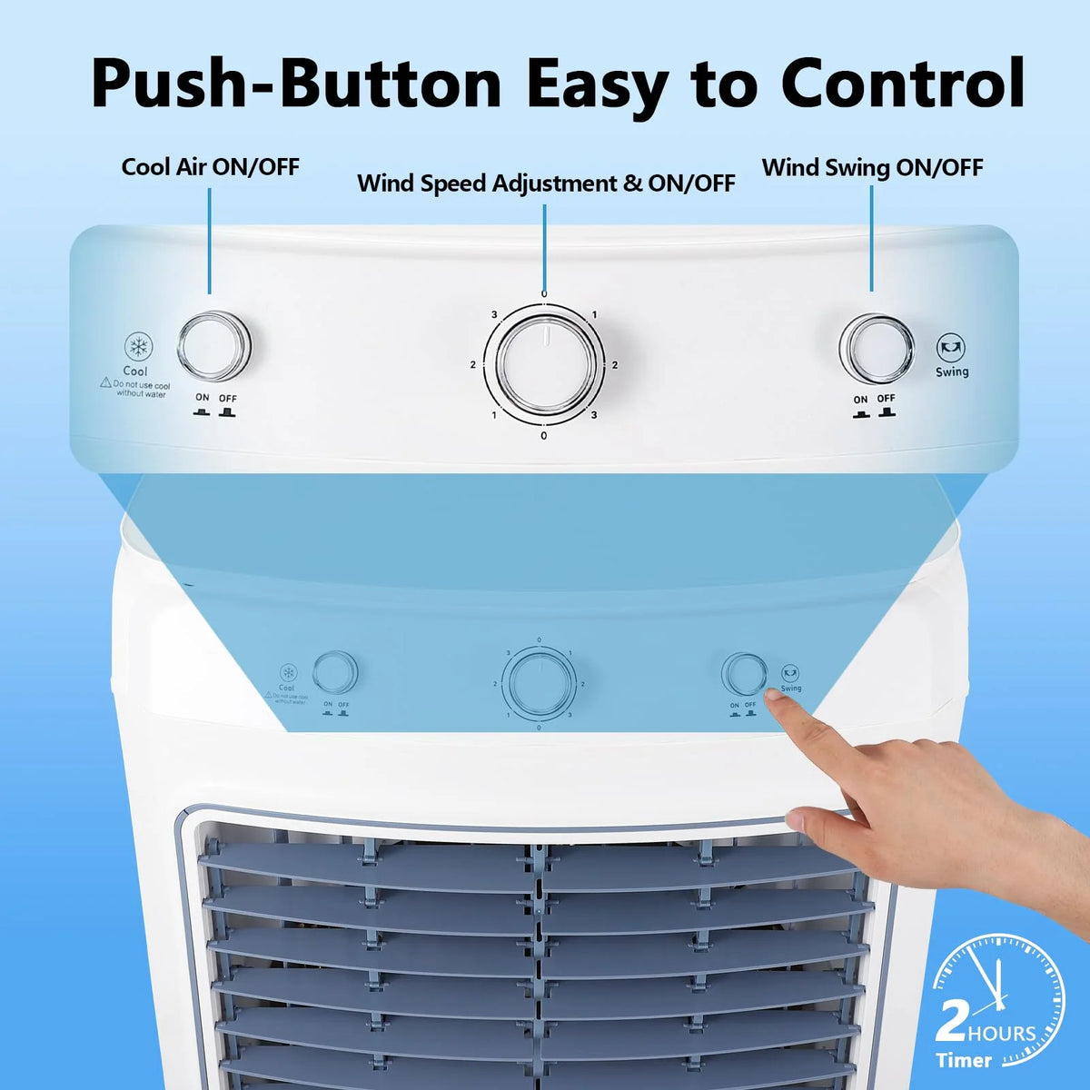 Garvee Air Coolers For Home Quiet,Evaporative Air Cooler 4100 CFM Swamp Cooler Air Conditioner with Remote Control and 4 Ice Packs, 3 Modes & Wind Speeds for Outdoor, Indoor, Garage, 15.8 Gallons